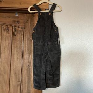 Little Co. Todder Smoked Pepper (charcoal) Corduroy Overalls 24 Months NWT